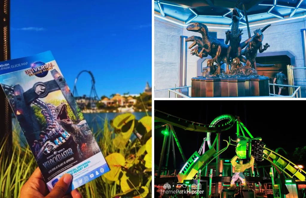 Hulk Versus VelociCoaster at Universal Islands of Adventure