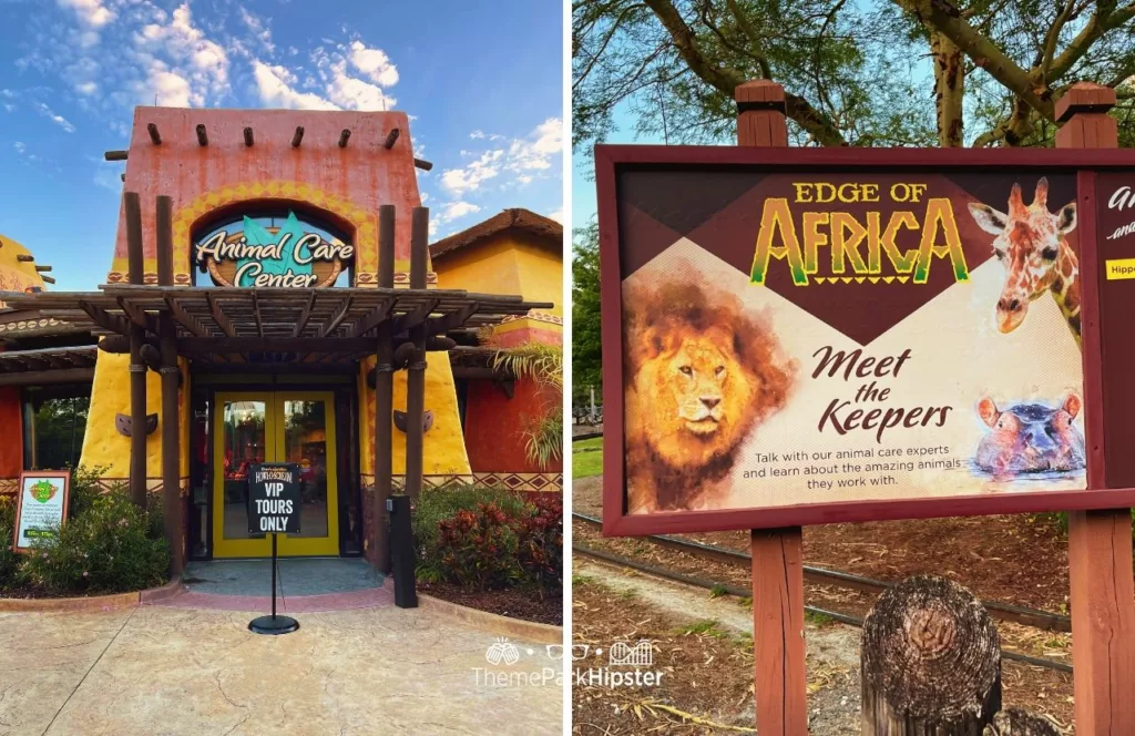 2023 Howl O Scream at Busch Gardens Tampa Bay VIP Tour area at Animal Care Center next to Edge of Africa. Keep reading for more Busch Gardens Howl O Scream tips and survival guide.