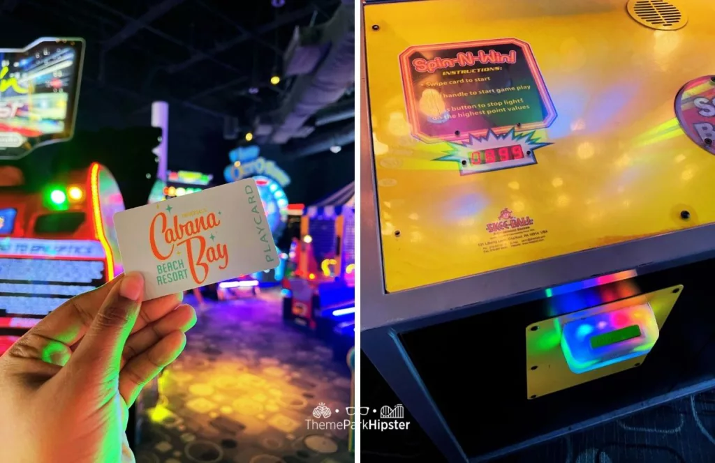 Cabana Bay Beach Resort Hotel at Universal Orlando Arcade winning 1000 tickets