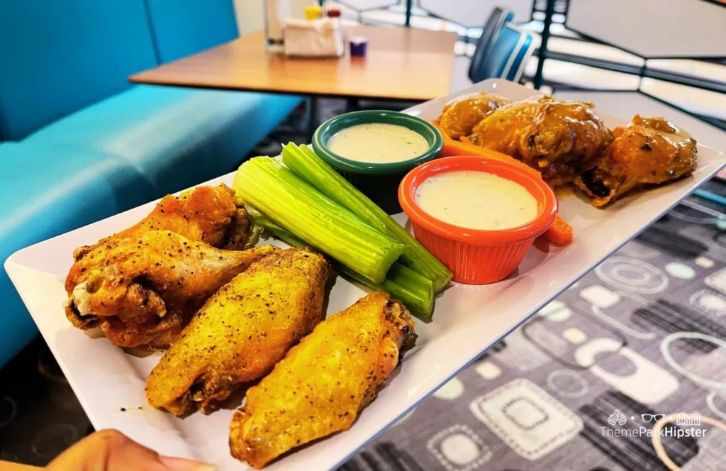 Cabana Bay Beach Resort Hotel at Universal Orlando Galaxy Bowl Restaurant chicken wings