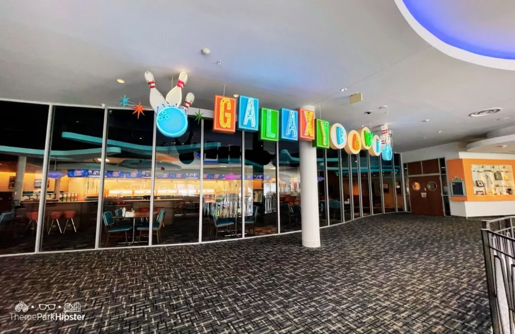 Cabana Bay Beach Resort Hotel at Universal Orlando Galaxy Bowl Sign