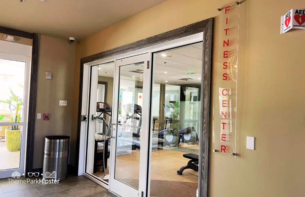 Fitness Center entrance with glass doors. Keep reading find out all you need to know about Encore Resort in Orlando. 