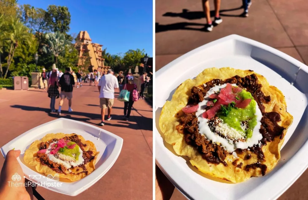 Mexico Beef Tortilla for Thanksgiving Day Dinner at Disney World in Epcot Festival of the Holidays