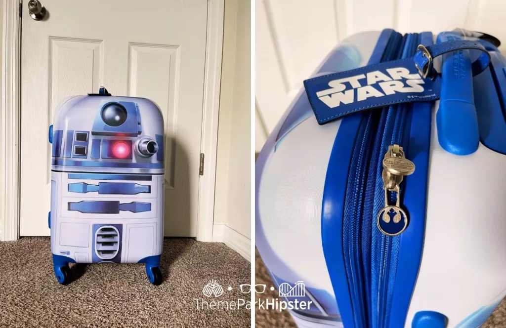 R2D2 Star Wars Suitcase. One of the best Disney Christmas gifts for adults.