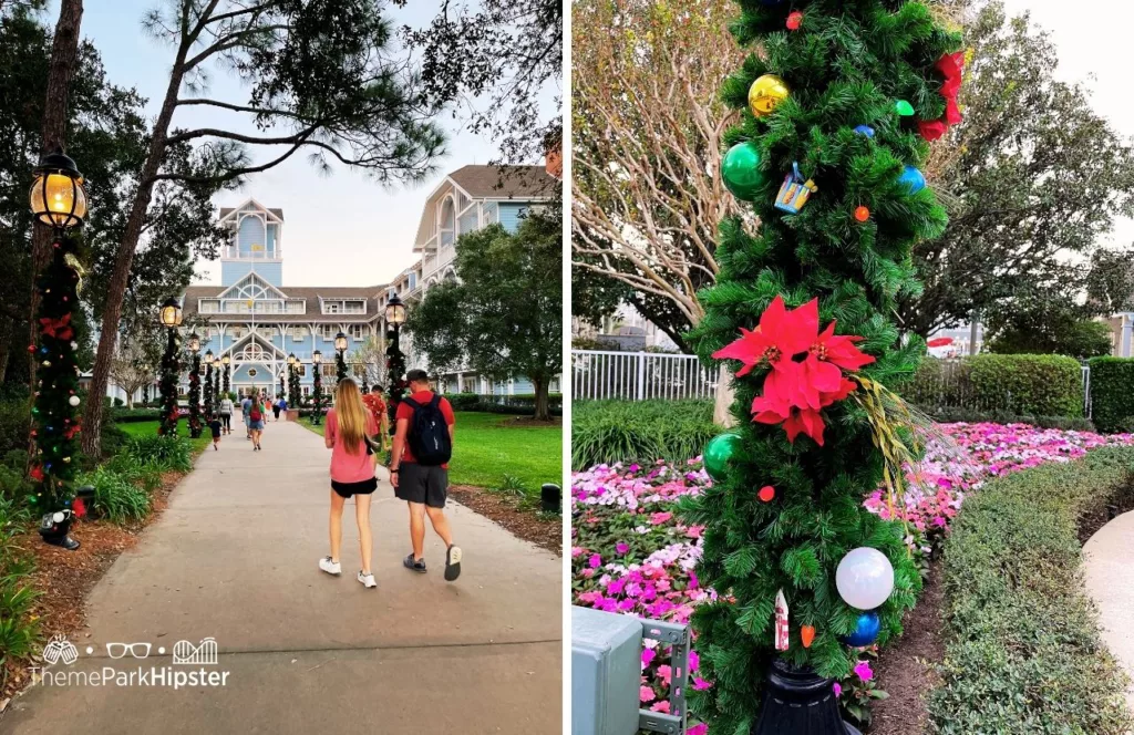 Yacht and Beach Club Resort During Christmas at Disney World. One of the best resorts at Disney World for Christmas.  