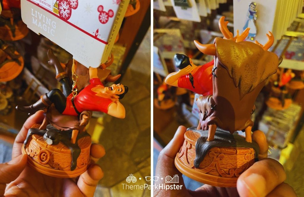 Beauty and the Beast Gaston Holiday Ornament. One of the best Disney Christmas gifts!