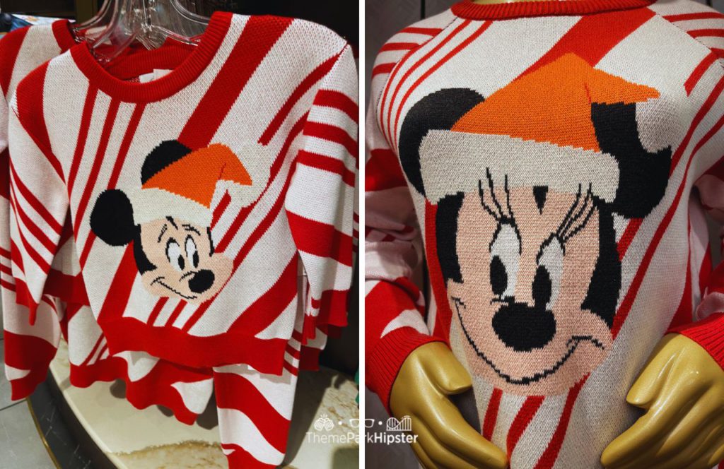 Disney World Family Ugly Christmas Sweater With Mickey and Minnie Mouse