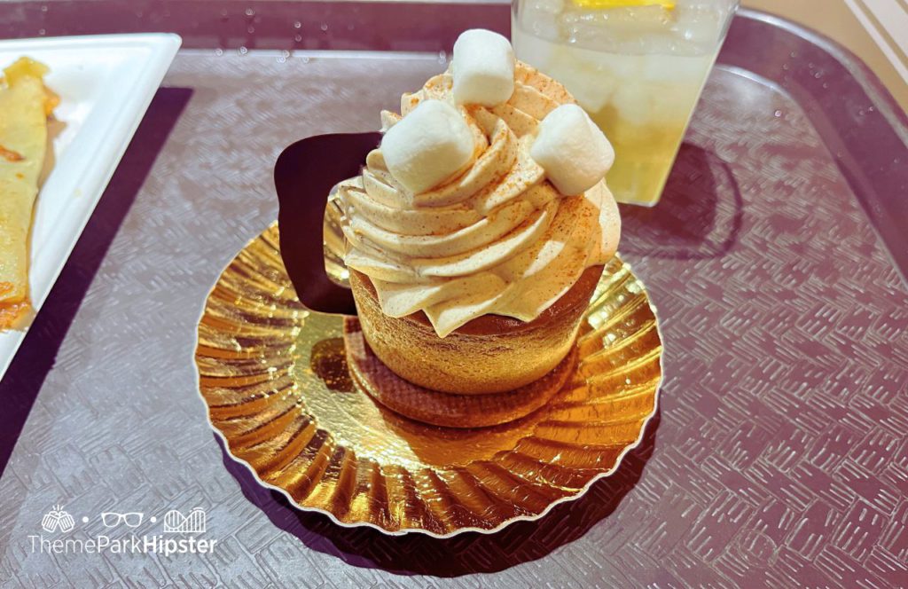 Zero-Proof Piña Colada and Mexican Hot Cocoa Cheesecake. Hollywood Studios Jollywood Nights Christmas Celebration at Disney World in Holiday Fiesta en La Calle