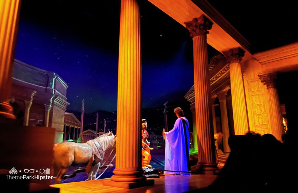 History of Spaceship Earth Ride at Epcot Rome Scene
