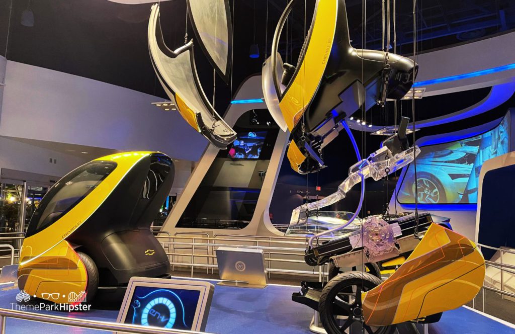 History of Test Track Ride at Epcot car assembly line in queue