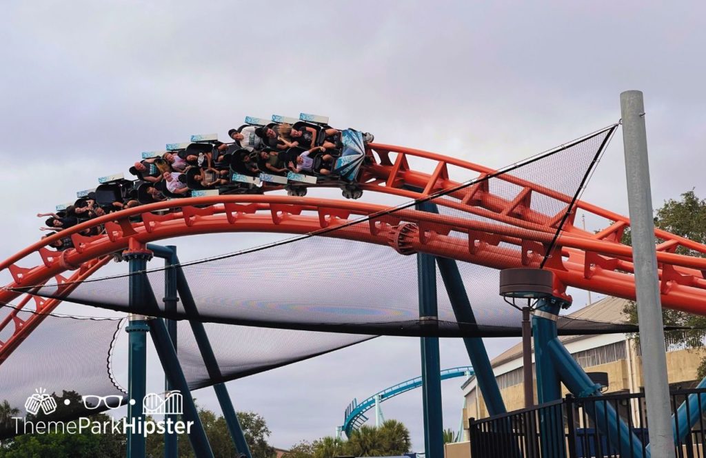 IceBreaker Roller Coaster at SeaWorld Orlando Christmas Celebration