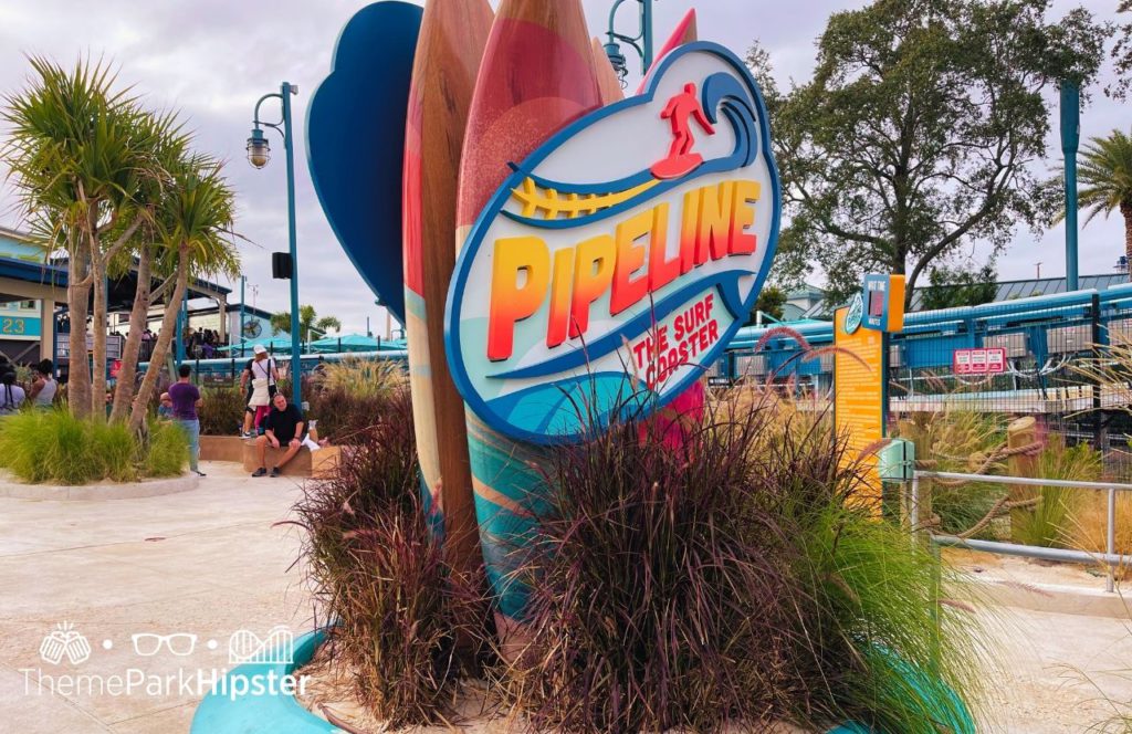 Pipeline Roller Coaster at SeaWorld Orlando Christmas Celebration. One of the best rides at SeaWorld Orlando.