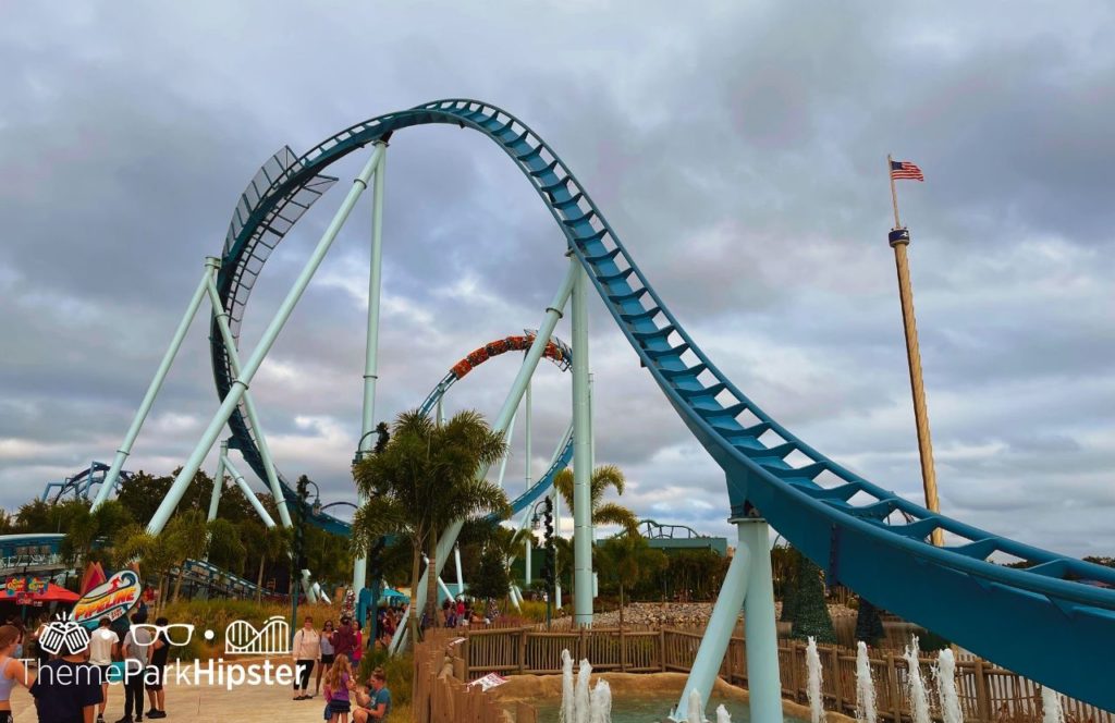 Pipeline Roller Coaster at SeaWorld Orlando Christmas Celebration