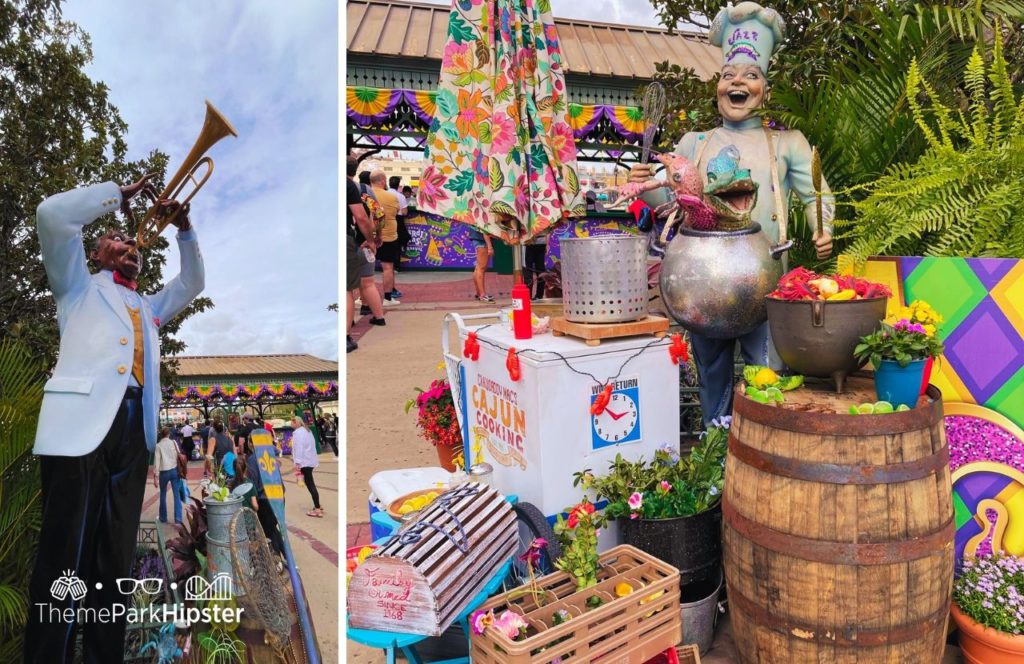 2025 Mardi Gras at Universal Studios Florida Cajun Food. One of the best things to eat at Universal Mardi Gras.