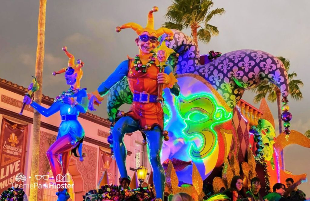 2024 Mardi Gras at Universal Studios Florida Parade. Full Food Menu Guide.