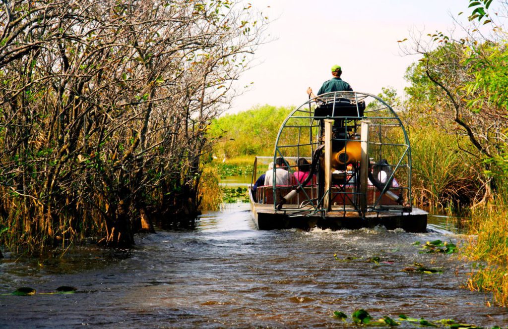Airboat adventure tour through Florida Everglades. One of the most fun things to do in Orlando, Florida. Keep reading to discover more of the best things to do in Orlando for adults.
