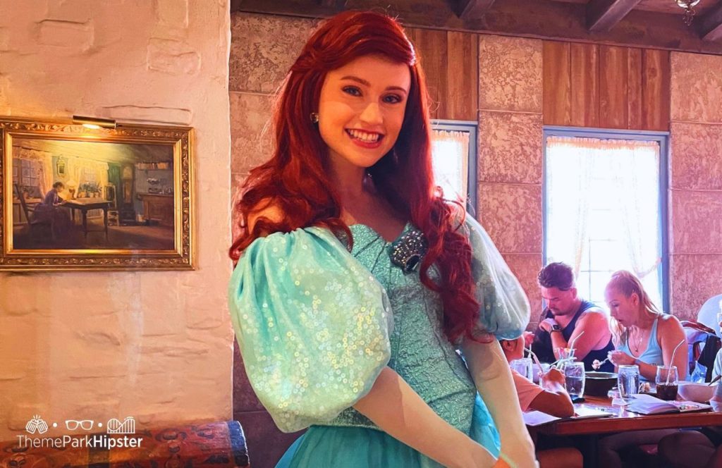 Epcot Theme Park Disney World Akershus Royal Banquet Hall Restaurant in Norway Pavilion Ariel from Little Mermaid