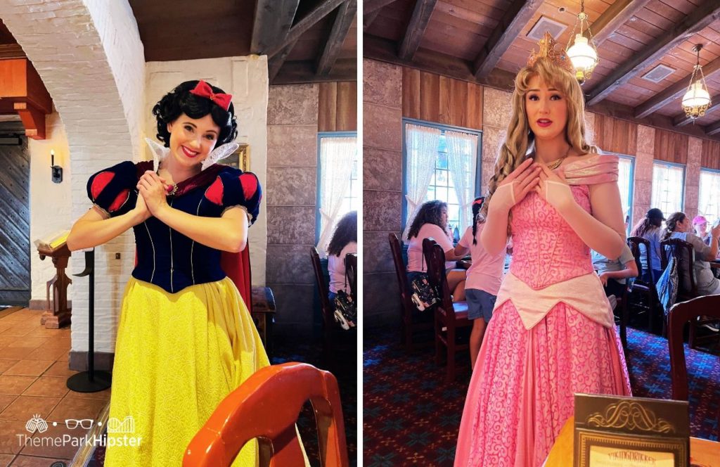 Epcot Theme Park Disney World Akershus Royal Banquet Hall Restaurant in Norway Pavilion Snow White and Sleeping Beauty Aurora