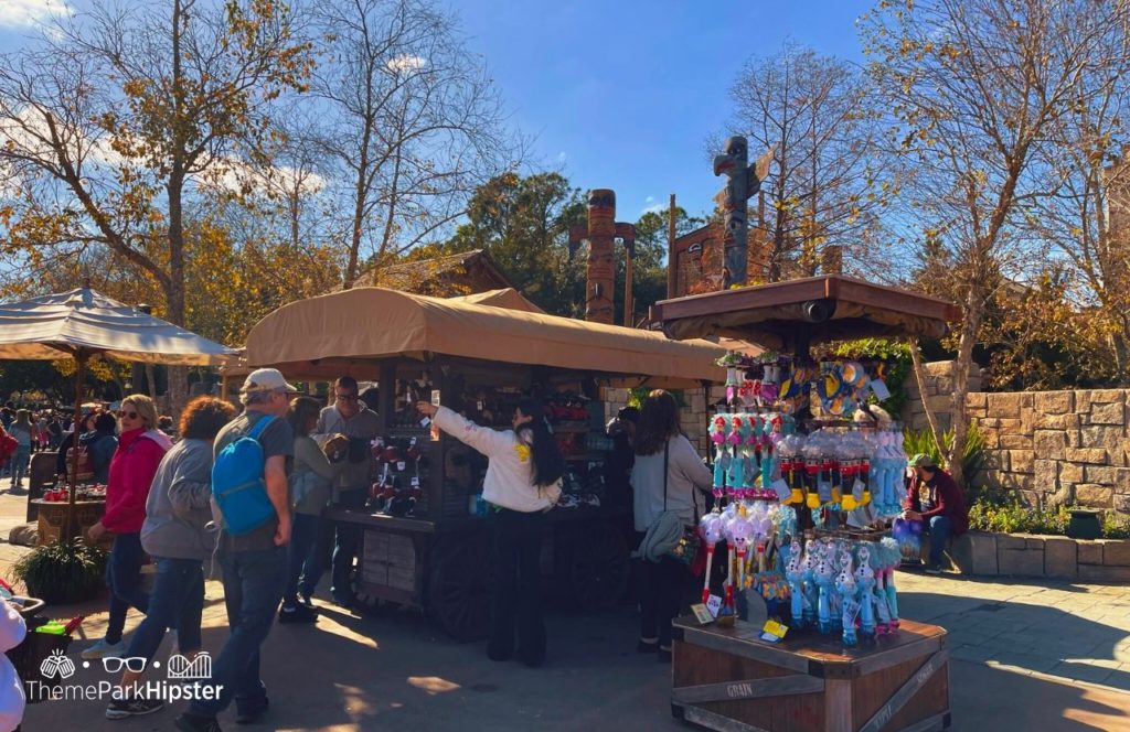 Epcot Theme Park Disney World Canada Pavilion Wood Cart