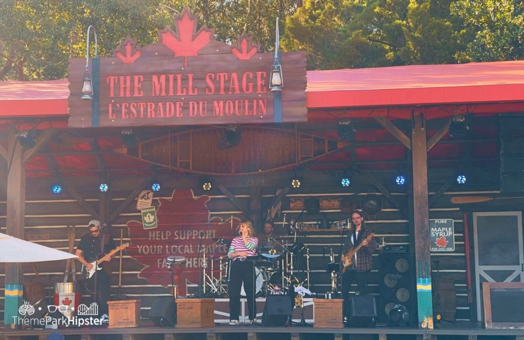 Epcot Theme Park Disney World Canada Pavilion The Mill Stage with Raffy Show 