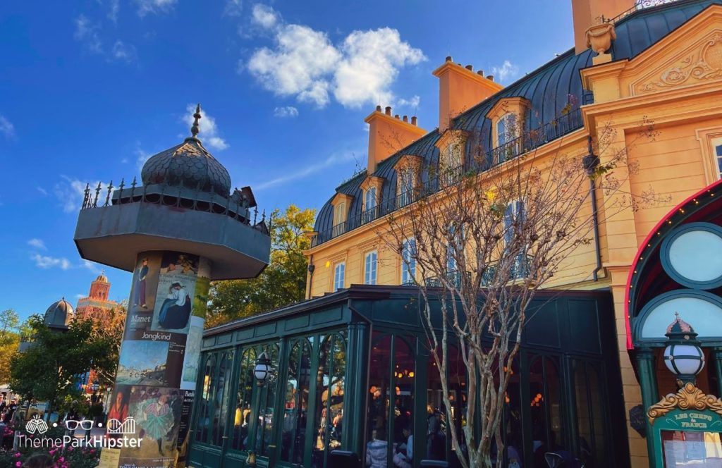 Epcot Theme Park Disney World France Pavilion Chefs de France Restaurant Outside view