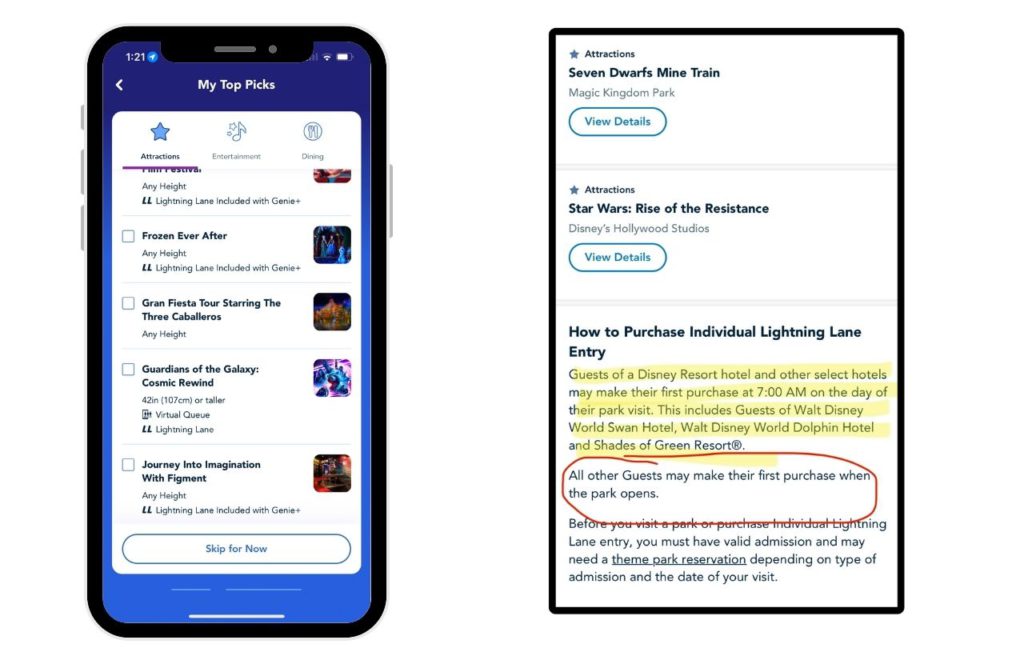 Epcot Theme Park Disney World Genie Plus Options and Lightning Lane Policy. Keep reading to learn more about the Lightning Lane at Disney.