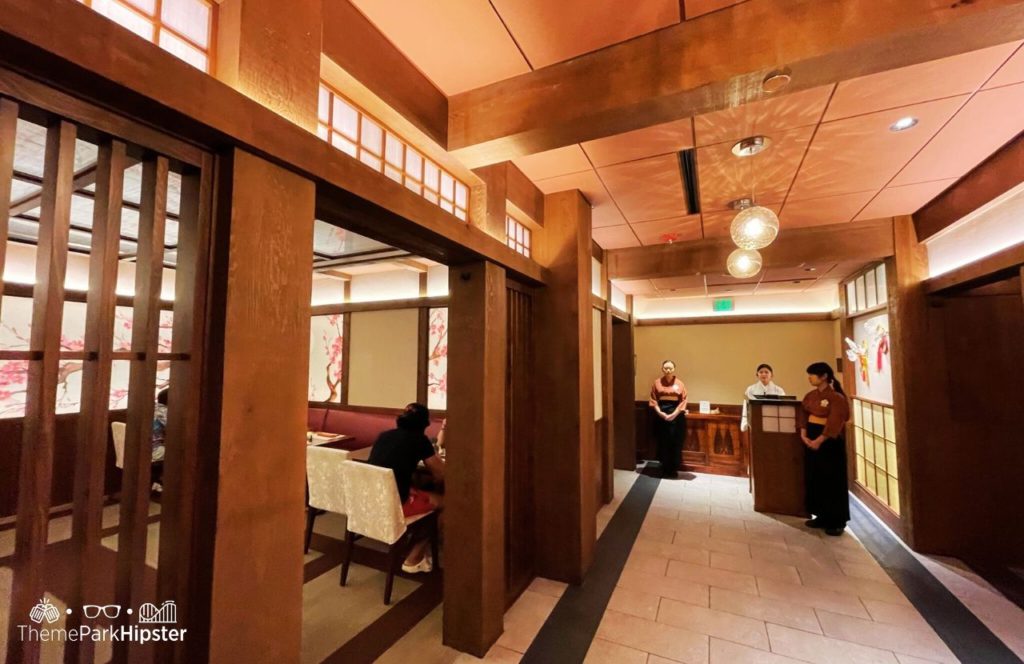 Epcot Theme Park in Disney Japan Pavilion Takumi Tei. One of the best Japanese Restaurants in Epcot.