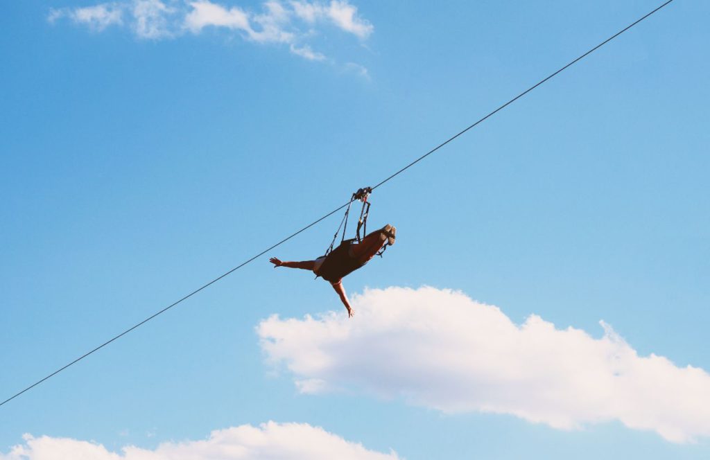 Zipline at Gatorland. One of the most fun things to do in Orlando, Florida. Keep reading to find out more about the best things to do in Orlando for adults.