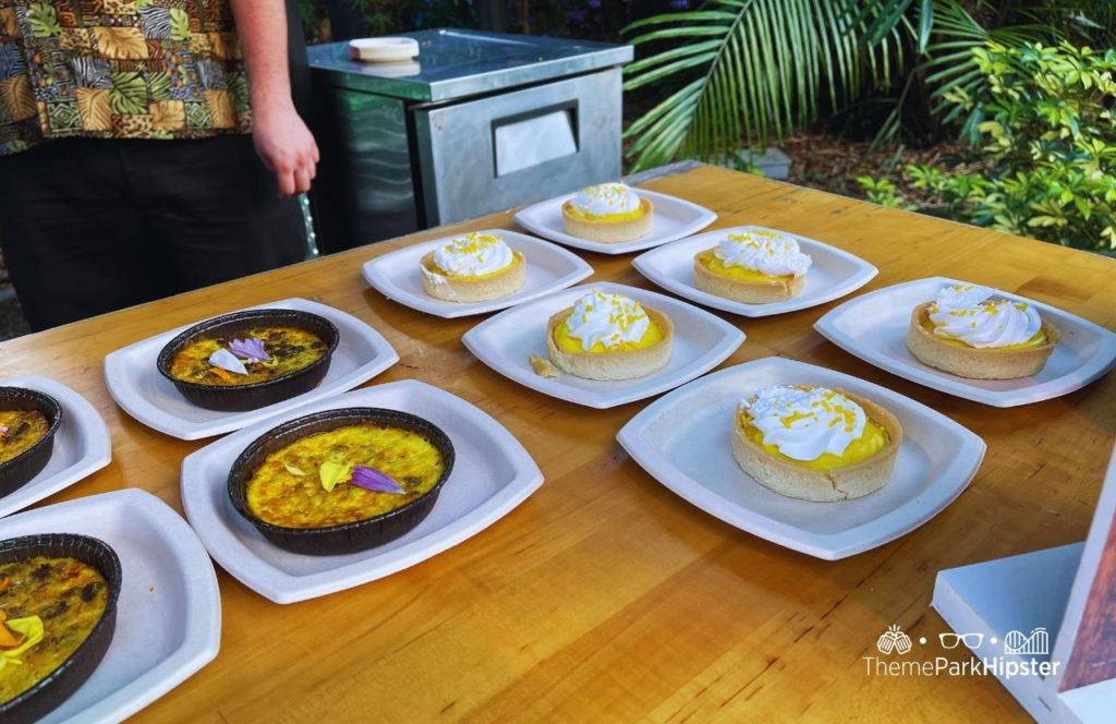 Busch Gardens Tampa 2024 Food and Wine Festival Africa Booth Lemon Pie and Bobotie