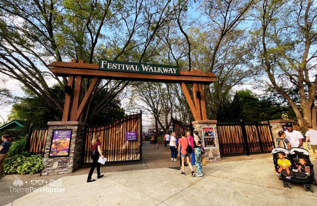 Busch Gardens Tampa 2025 Food and Wine Festival Walkway