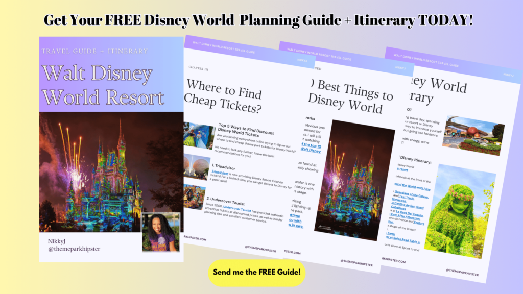 Free Disney World Travel Planner. Opt in Lead Magnet Blog Banner