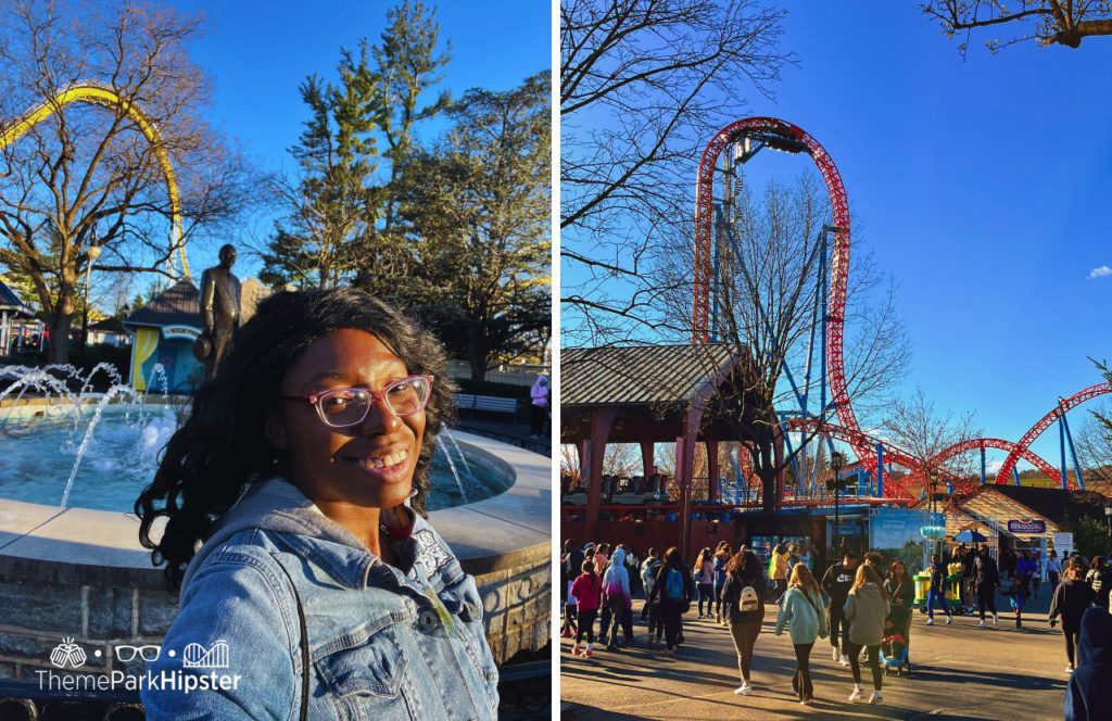 Hersheypark Skyrush and Fahrenheit Roller Coaster with Victoria Wade. One of the best things to do in Hersheypark.