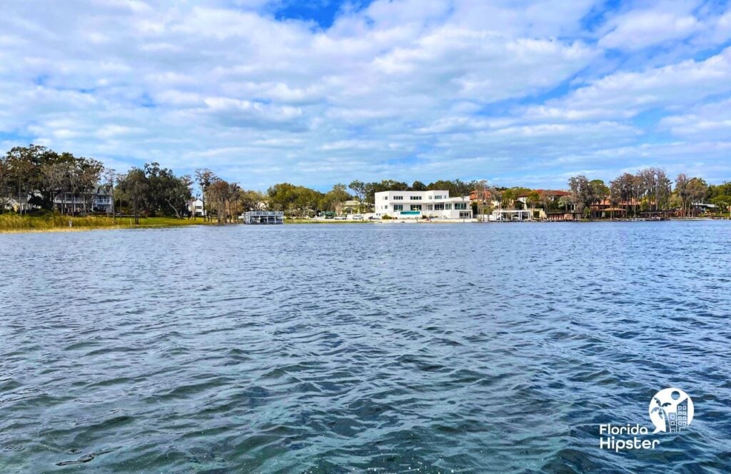 Lake Butler Boat Cruise Tour in Windermere Orlando, Florida White Mansion