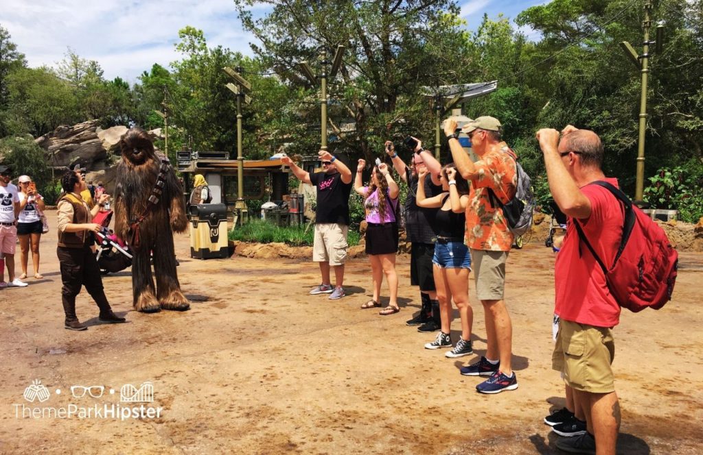 Disney Hollywood Studios Star Wars Galaxy's Edge with Chewbacca