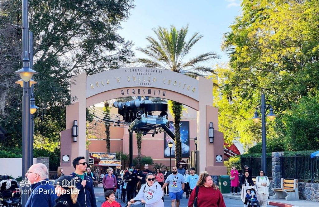 Disney Hollywood Studios Theme Park Rock N Roller Coaster starring Aerosmith. One of the fastest rides at Disney World.