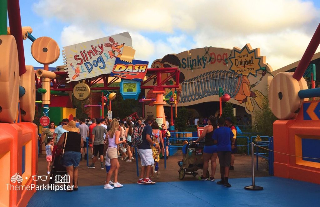 Disney Hollywood Studios Toy Story Land Slinky Dog Dash Roller Coaster 