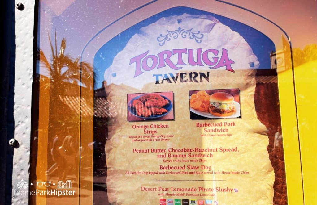 Disney Magic Kingdom Park Adventureland Tortuga Tavern. One of the best quick service and counter service restaurants at Magic Kingdom.