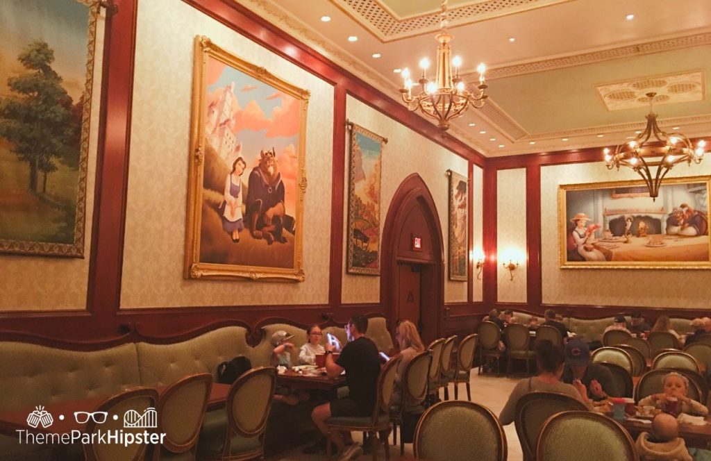 Disney Magic Kingdom Park Be Our Guest Restaurant in Fantasyland Rose Room