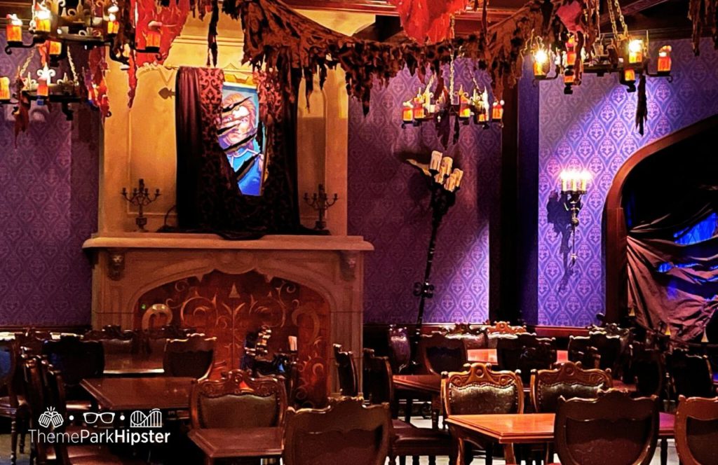 Disney Magic Kingdom Park Fantasyland Beast Castle Be Our Guest Restaurant Rose Room West Wing at Lunch