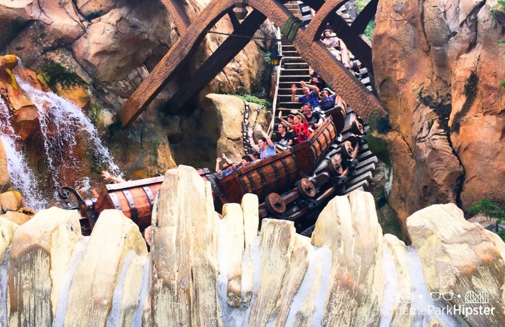 Disney Magic Kingdom Park Fantasyland Seven Dwarfs Mine Train Roller Coaster. One of the best rides at Disney World for Genie Plus.