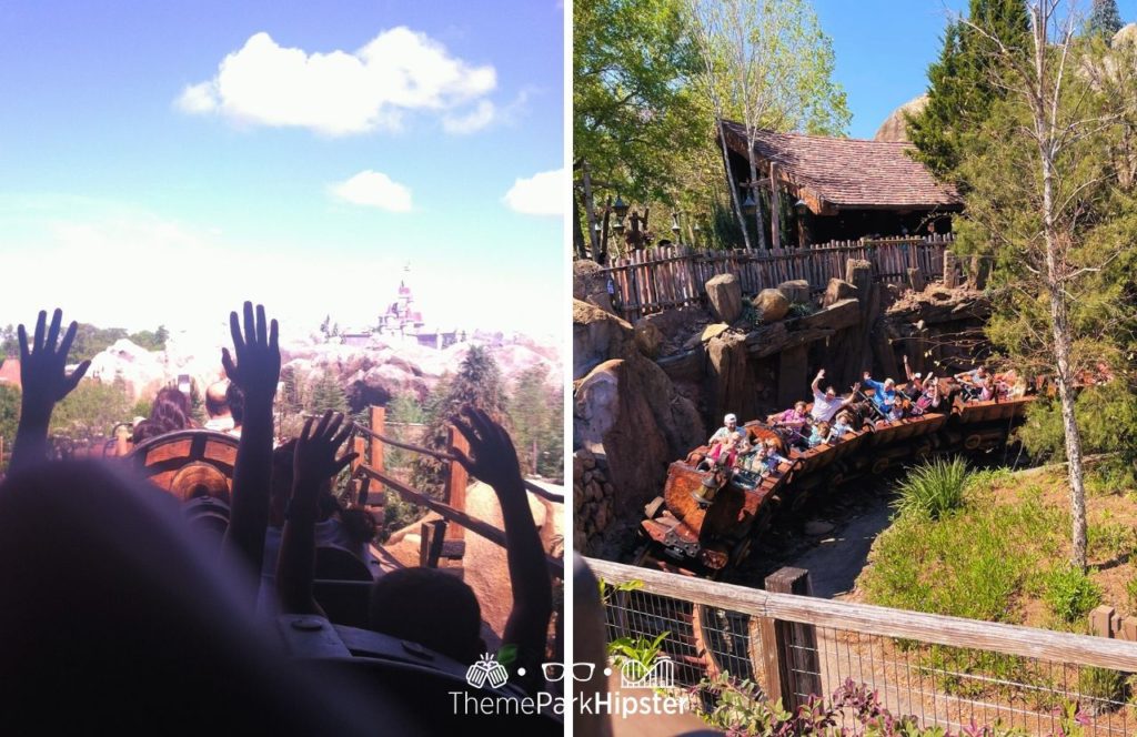 Disney Magic Kingdom Park Seven Dwarfs Mine Train Roller Coaster in Fantasyland. One of the best Magic Kingdom Roller Coasters!