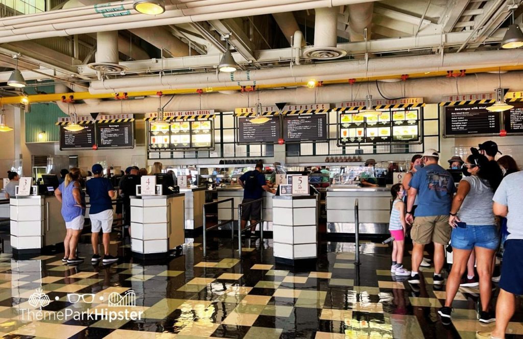 Disney World Hollywood Studios Backlot Express Restaurant. One of the best counter service restaurants at Hollywood Studios. 