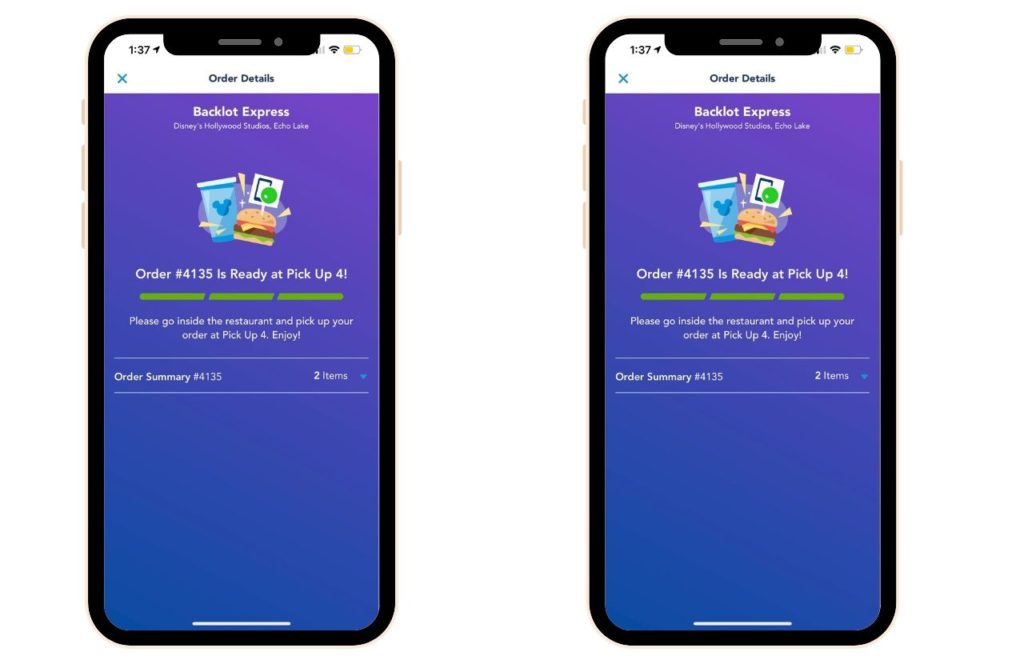 Disney World Hollywood Studios Backlot Express Restaurant Mobile Order