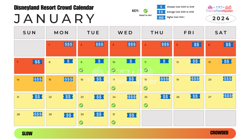 2024 BEST Days to Go to Disneyland (Full Crowd Calendar Guide