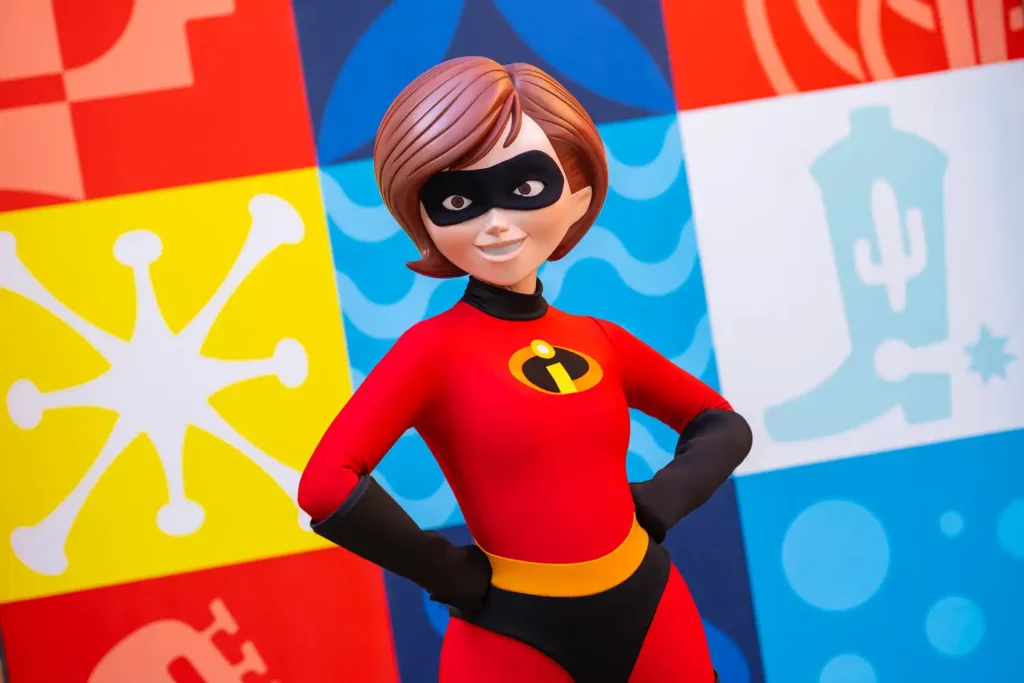 Mrs. Incredible character meet and great at Disneyland. 