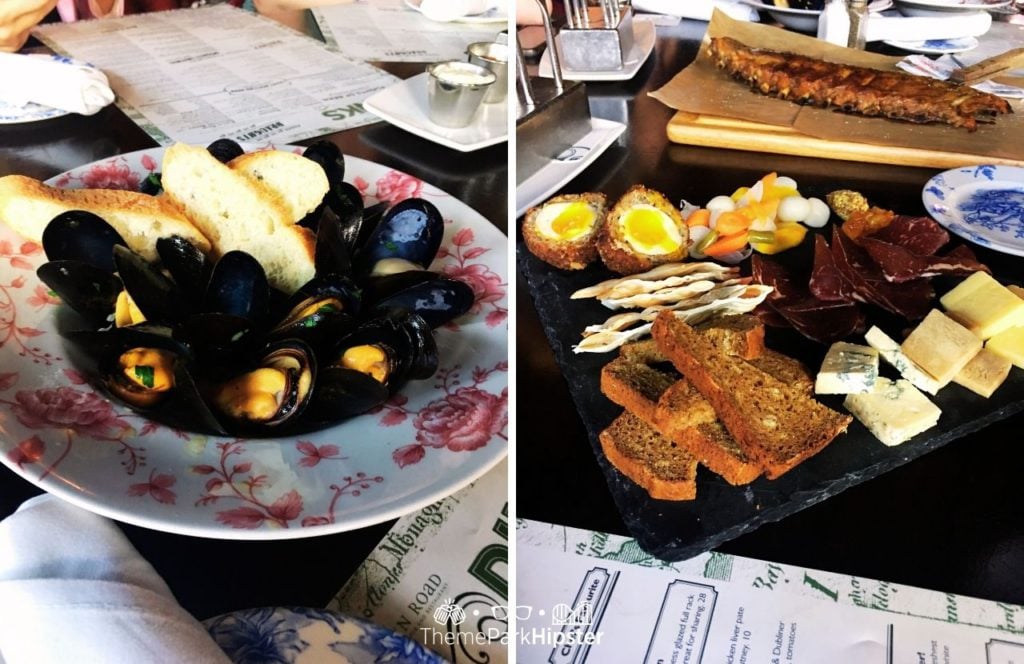 Walt Disney World Disney Springs Raglan Road Restaurant Mussels and Irish Farmhouse Board. Keep reading to find out if Raglan Road at Disney Springs is worth the visit.