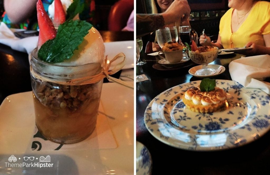 Walt Disney World Disney Springs Raglan Road Restaurant apple pie dessert with tart. Keep reading to find out if Raglan Road Irish Pub at Disney Springs is worth it.