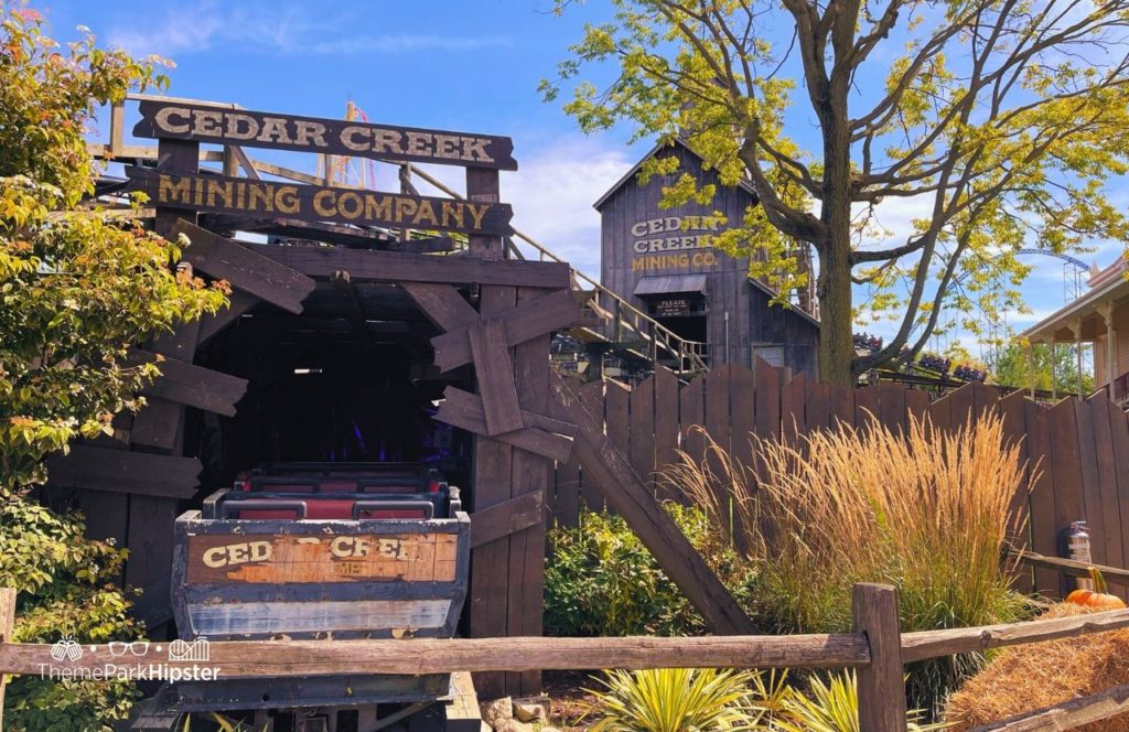Cedar Point Amusement Park Ohio Frontier Town Cedar Creek Mine Train Roller Coaster