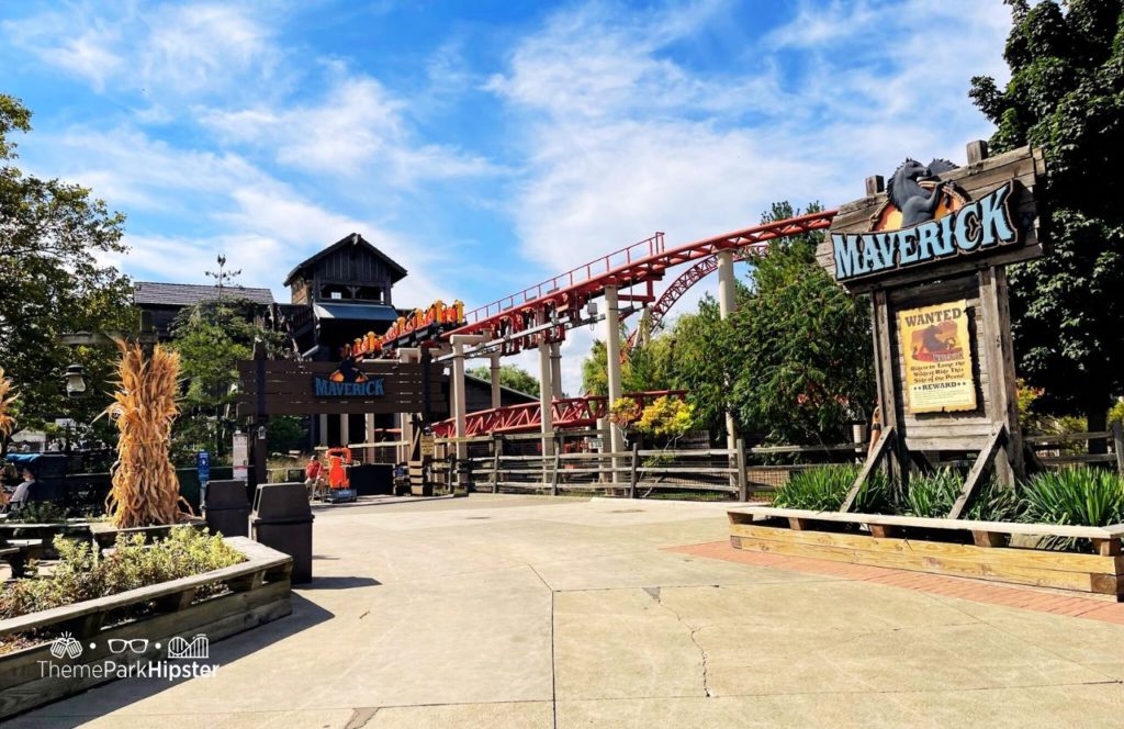 Cedar Point Amusement Park Ohio Frontier Town Maverick Roller Coaster