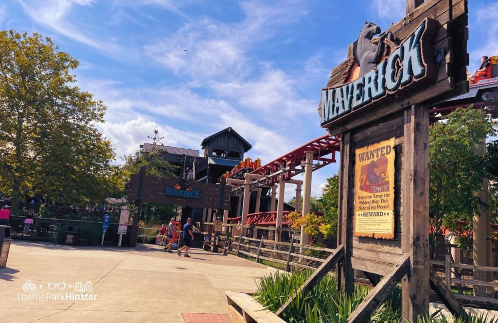 Cedar Point Amusement Park Ohio Frontier Town Maverick Roller Coaster. One of the best rides at Cedar Point.